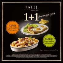 Luni: 1+1 din partea casei burger